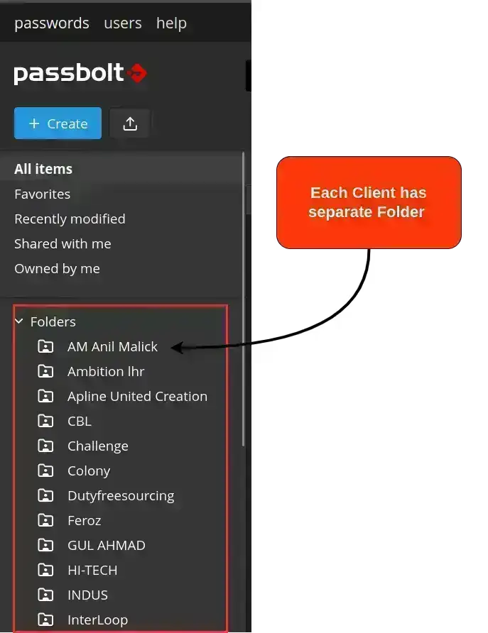 Client Folder
