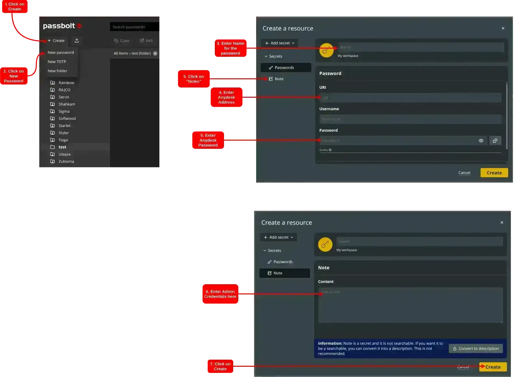 Create Password