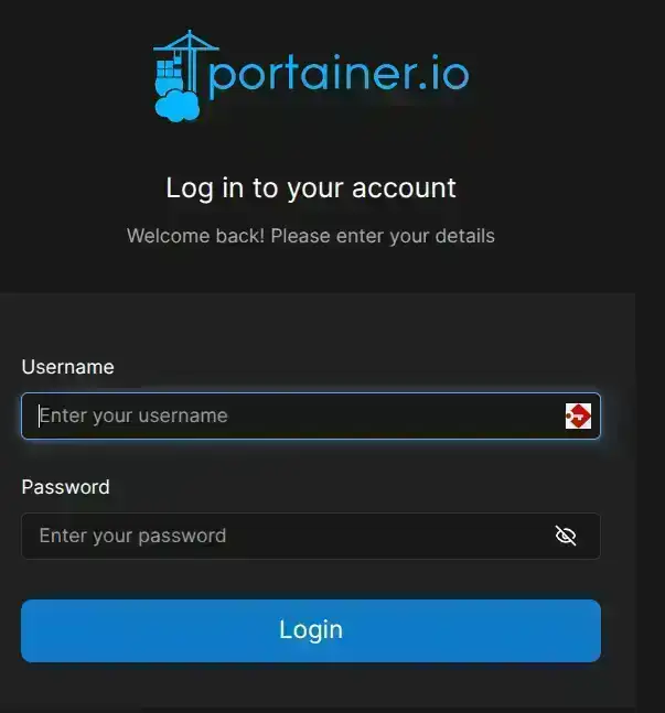Portainer Login