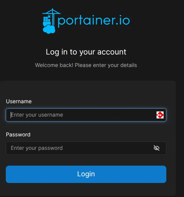 Portainer Login